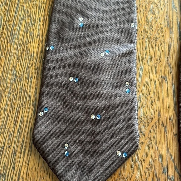 Christian Dior 100% Brown silk tie - Picture 3 of 7